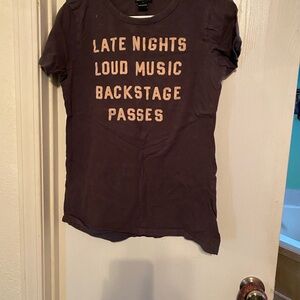 Lucky Brand Graphic Tee with Bold Text